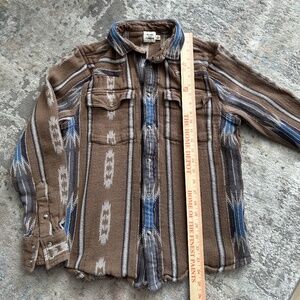 Flint and Tinder thick cotton western shirt - men's large